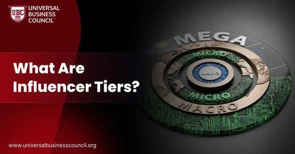 A layered circular graphic labeled Nano, Micro, Macro, and Mega representing influencer category levels by reach and audience size.