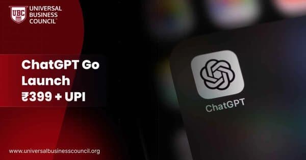 ChatGPT Go Launch - ₹399 UPI