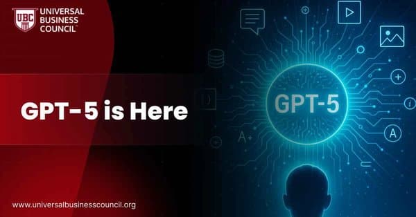 GPT-5 launch announcement by Universal Business Council.