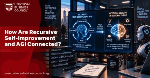 How Are Recursive Self-Improvement and AGI Connected?