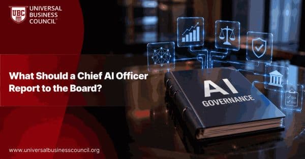 What Should a Chief AI Officer Report to the Board?