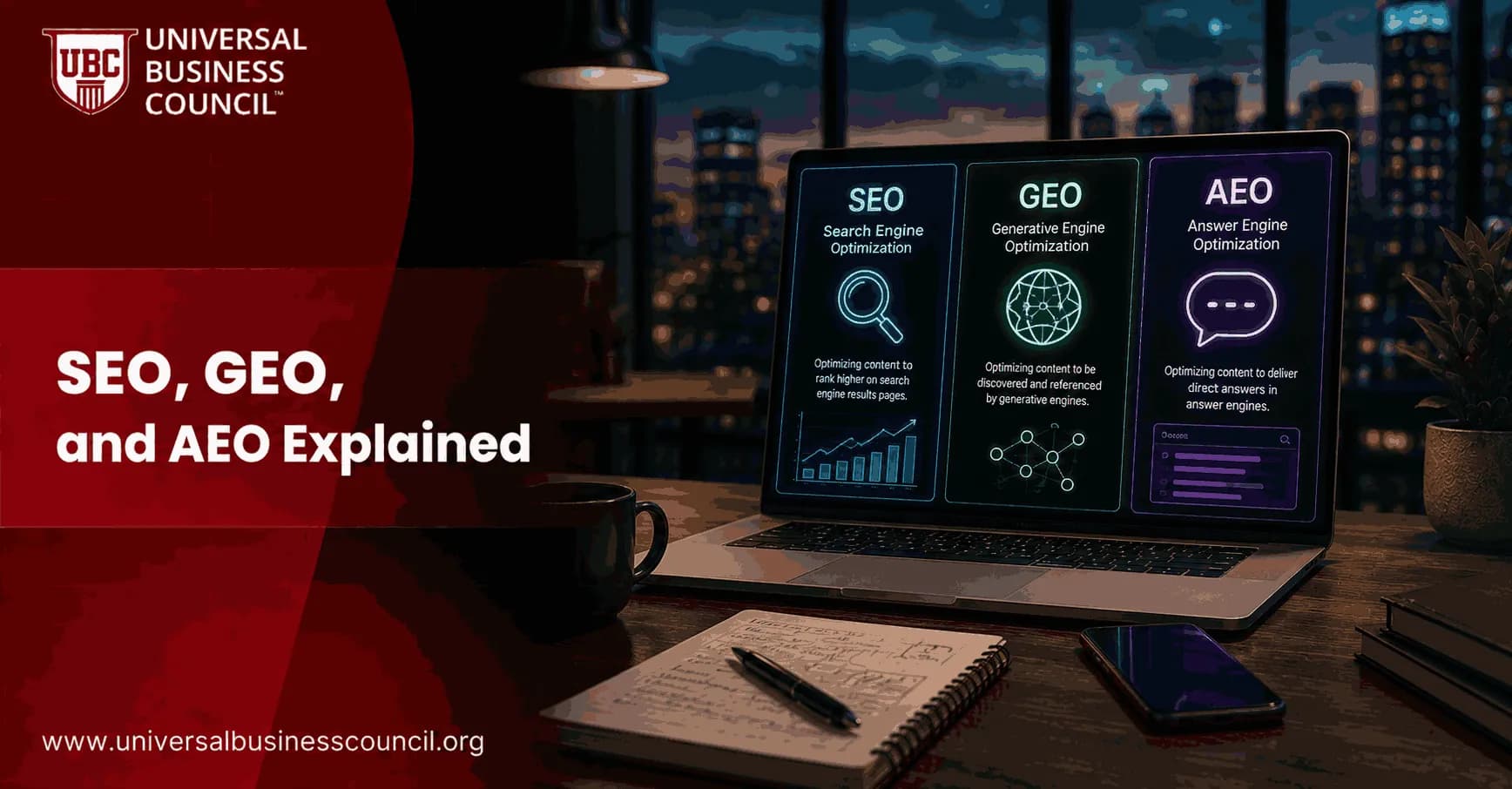 SEO, GEO, and AEO Explained: A Practical Guide for Marketers and Business Leaders