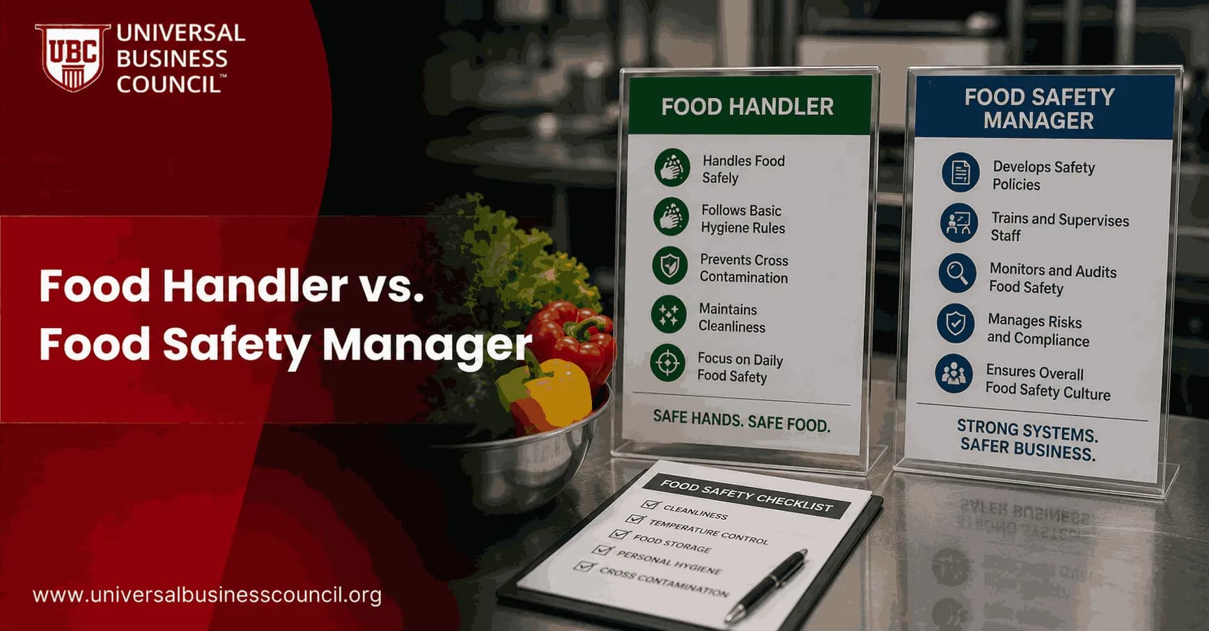 Food Handler vs. Food Safety Manager