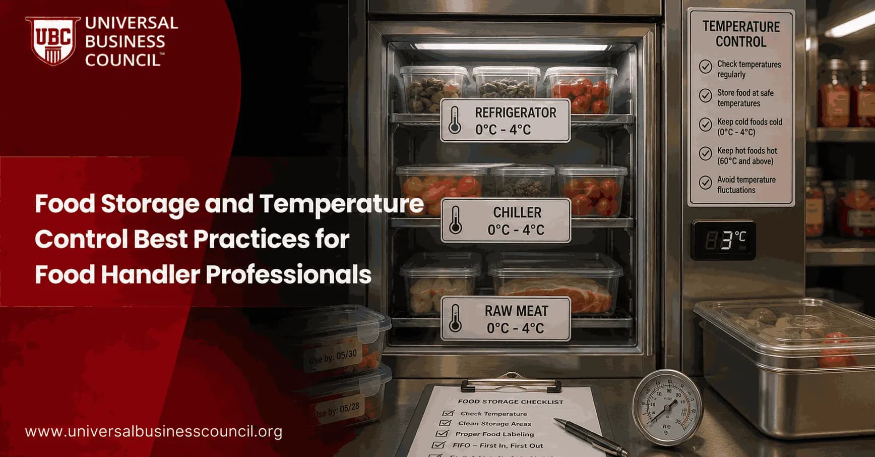 Food Storage and Temperature Control Best Practices for Food Handler Professionals
