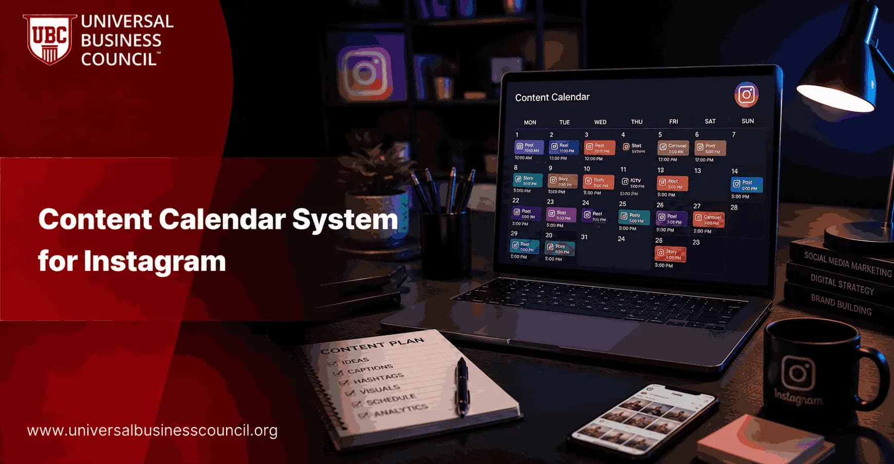 Content Calendar System for Instagram Plan 30 Days of Posts, Reels, and Stories