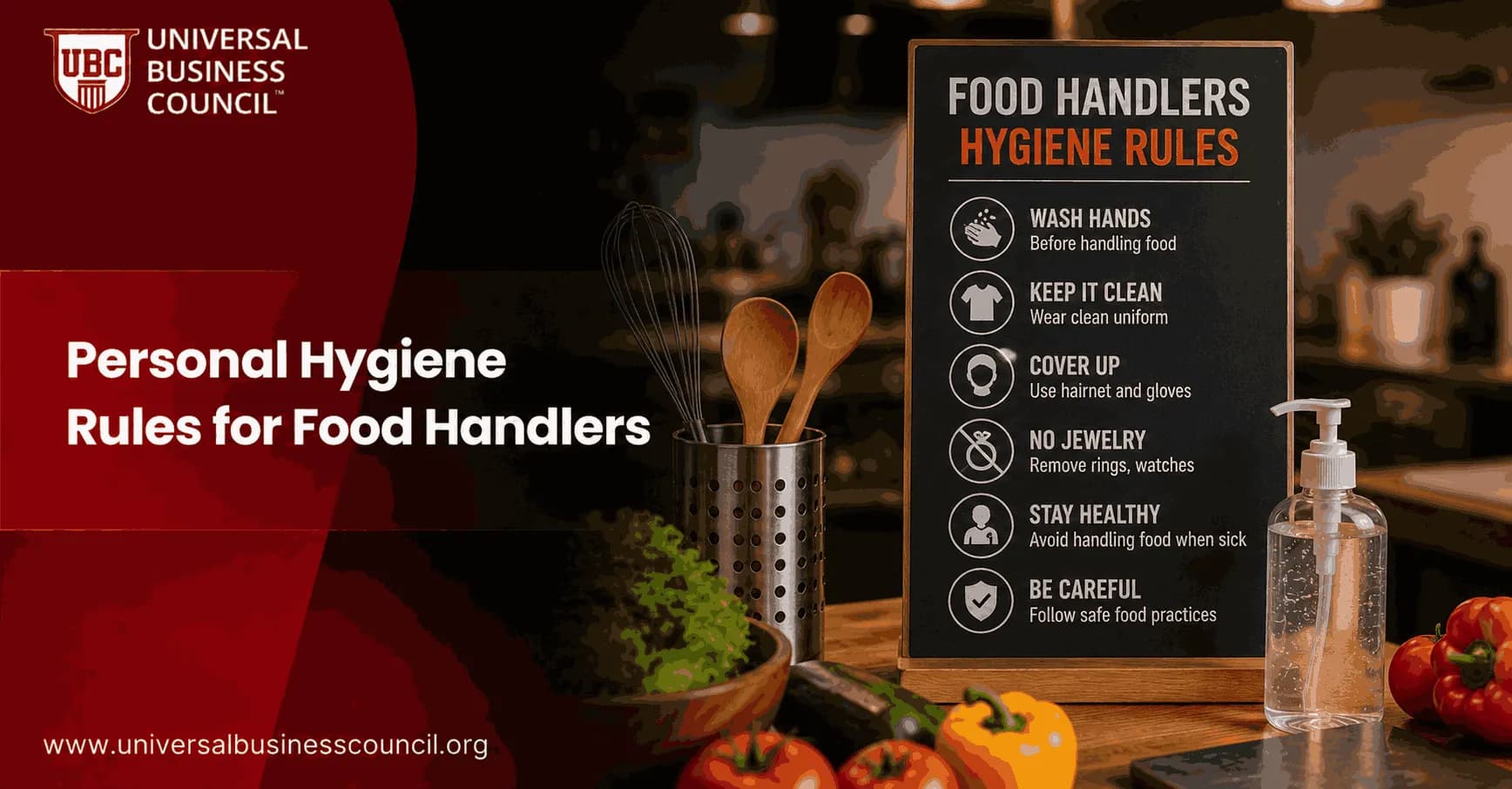 Personal Hygiene Rules for Food Handlers