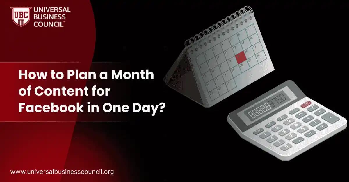 How to Plan a Month of Content for Facebook in One Day?