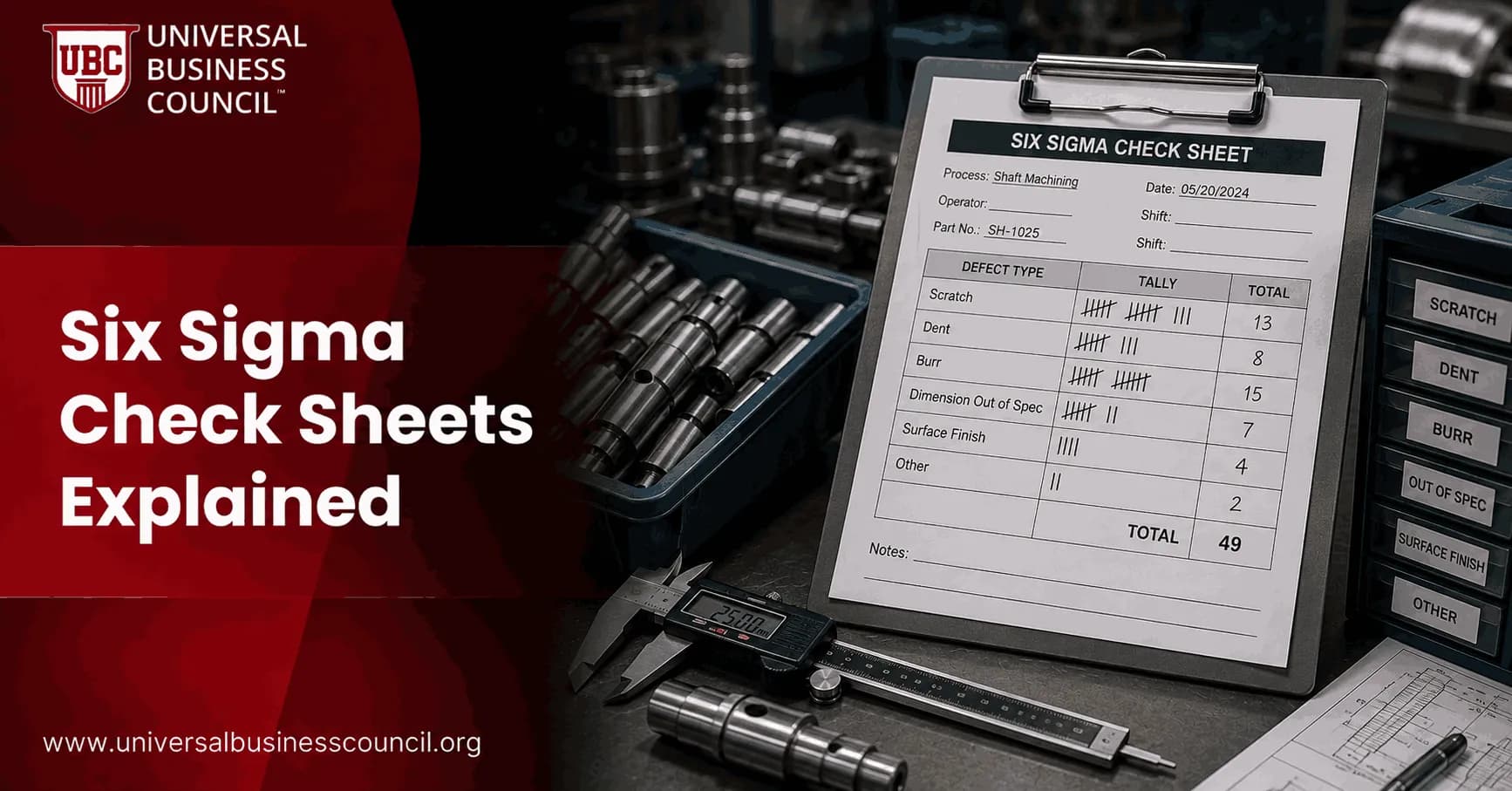 Six Sigma Check Sheets Explained