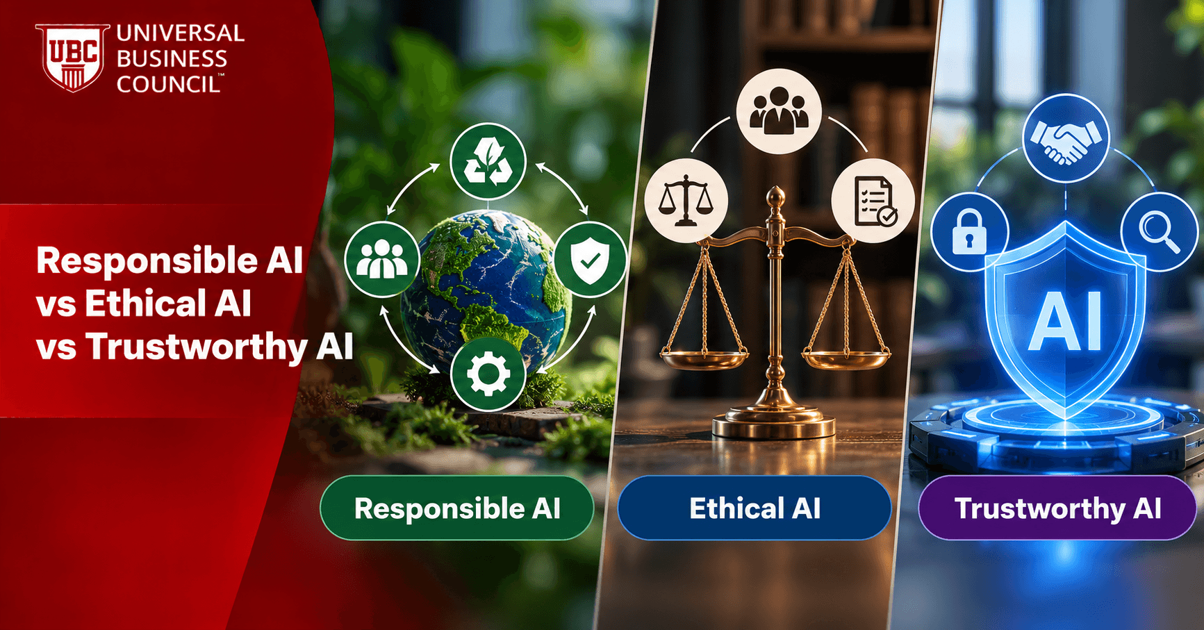 Responsible AI vs Ethical AI vs Trustworthy AI